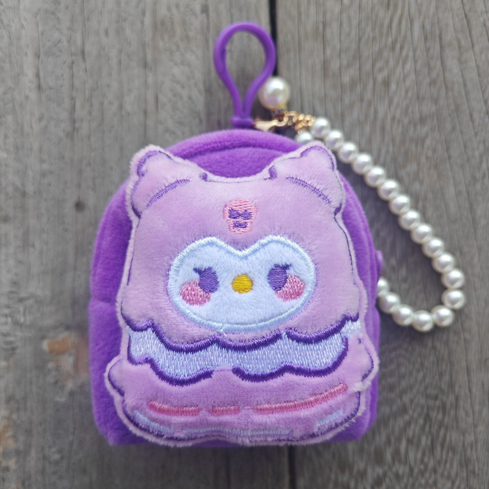 책가방 스타일 - 햄버거 비즈 체인 스타일 [다크 퍼플]