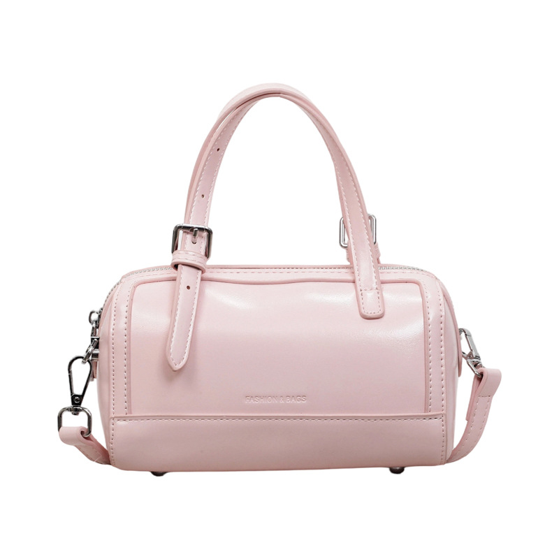 Minimalist Women's Handbag, Versatile Single Shoulder Boston Bag_voghion.com