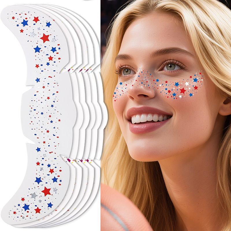 Cross-Border New Facial Tattoo Stickers, Temporary European and American Simulated Freckle Makeup Stickers, Flash Hot Stamping Children's Makeup Stickers Cross-Border New Facial Tattoo Stickers, Temporary European and American Simulated Freckle Makeup Stickers, Flash Hot Stamping Children's Makeup Stickers