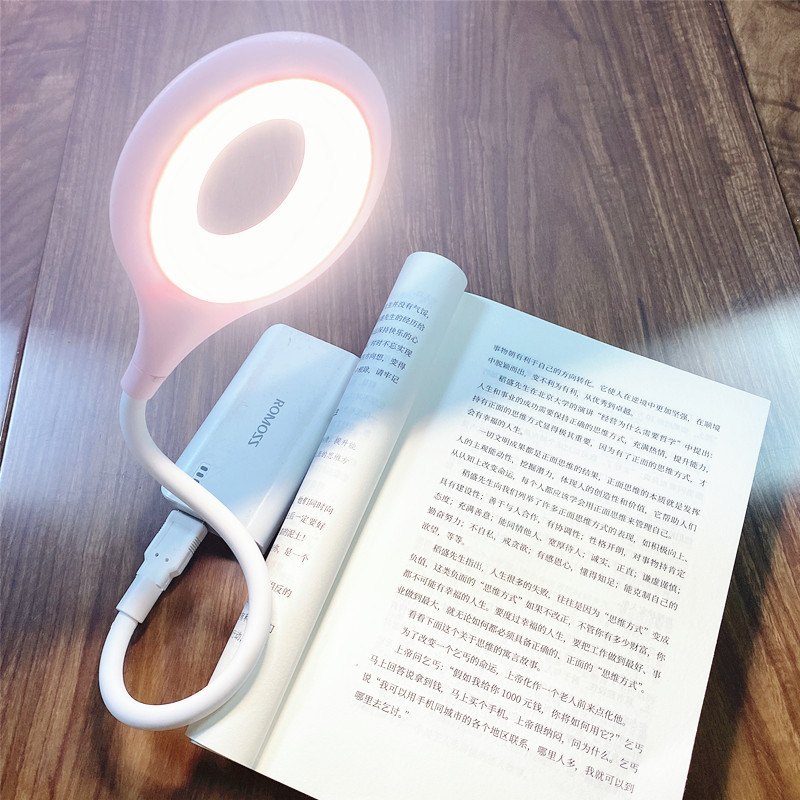 Regalo sin lámpara de escritorio de ojos LED parpadeante transfronteriza atenuación USB curva lámpara de escritorio lámpara de dormitorio
