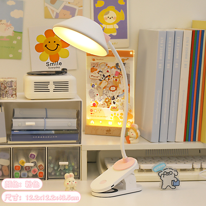 USB recargable lámpara de escritorio aprendizaje estudiante escritorio escritura niña escritura tarea niños escritorio dormitorio lámpara de noche pequeña