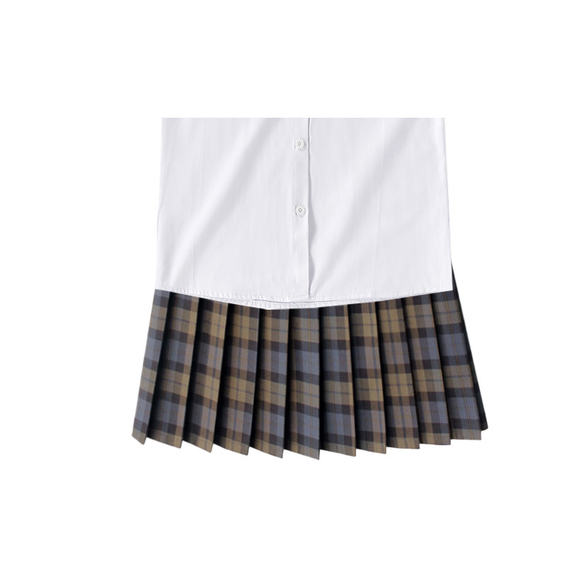 48CM现货内衬安全裤制服格子学院日系百褶班服校服学生短半身女裙|undefined