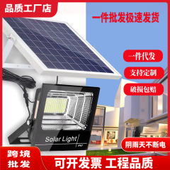 太陽光投光器家庭用屋外庭灯新農村光電led街灯大出力超亮防水灯