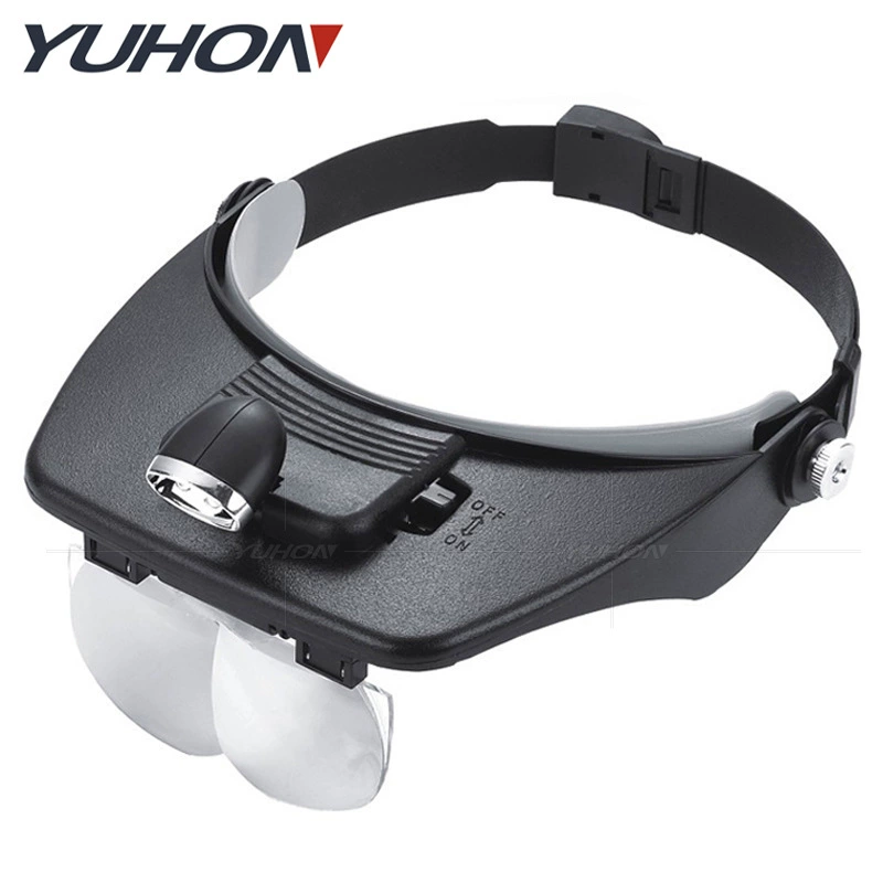 Шлем-тип два светодиода ремонт несколько кратных комбинации чтения ремонт чип головное увеличительное стекло 81001-A