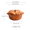 16cm pumpkin pot + round pot button