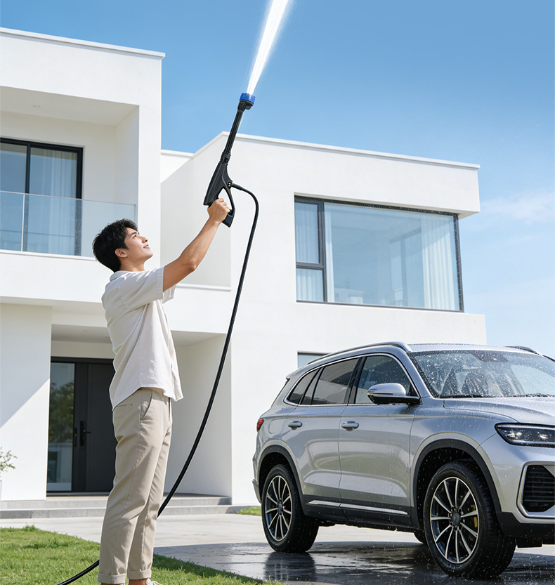 Amazon High-Pressure Car Wash Water Gun Foldable Car Wash Machine Wireless Cleaning Machine Magic Tool Car Cleaning Tool Cross-Border