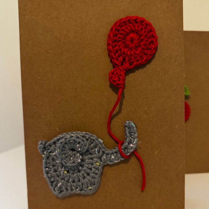 [완성 된 인사말 카드] 풍선 코끼리