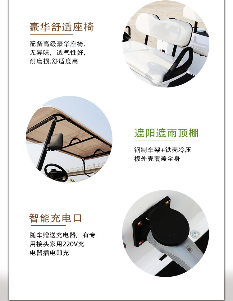 Manufacturer Customized 4-Seater 6-Seater Electric Golf Cart to Cut down the Hotel Vip Reception Car Electric Golf Cart