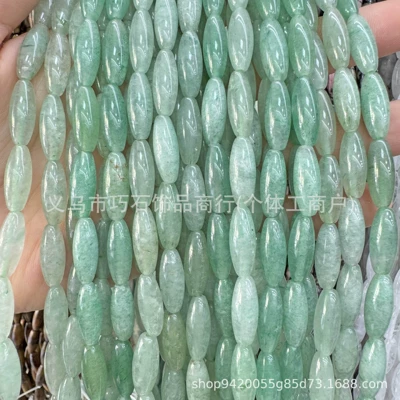 style necklace accessories, wholesale, Zərgərlik ara hissələri - natural-green-aventurine-616mm