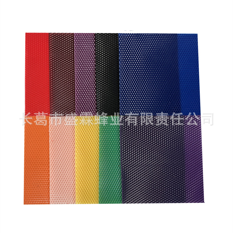 Láminas de cera de abejas artesanales – Panal de cera de colores 40x20 cm, producto popular para manualidades.