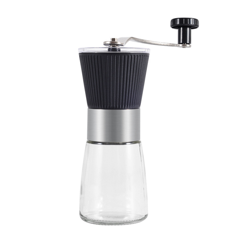New hand glass coffee grinder manual grinder washable ceramic core cost-effective coffee bean grinder