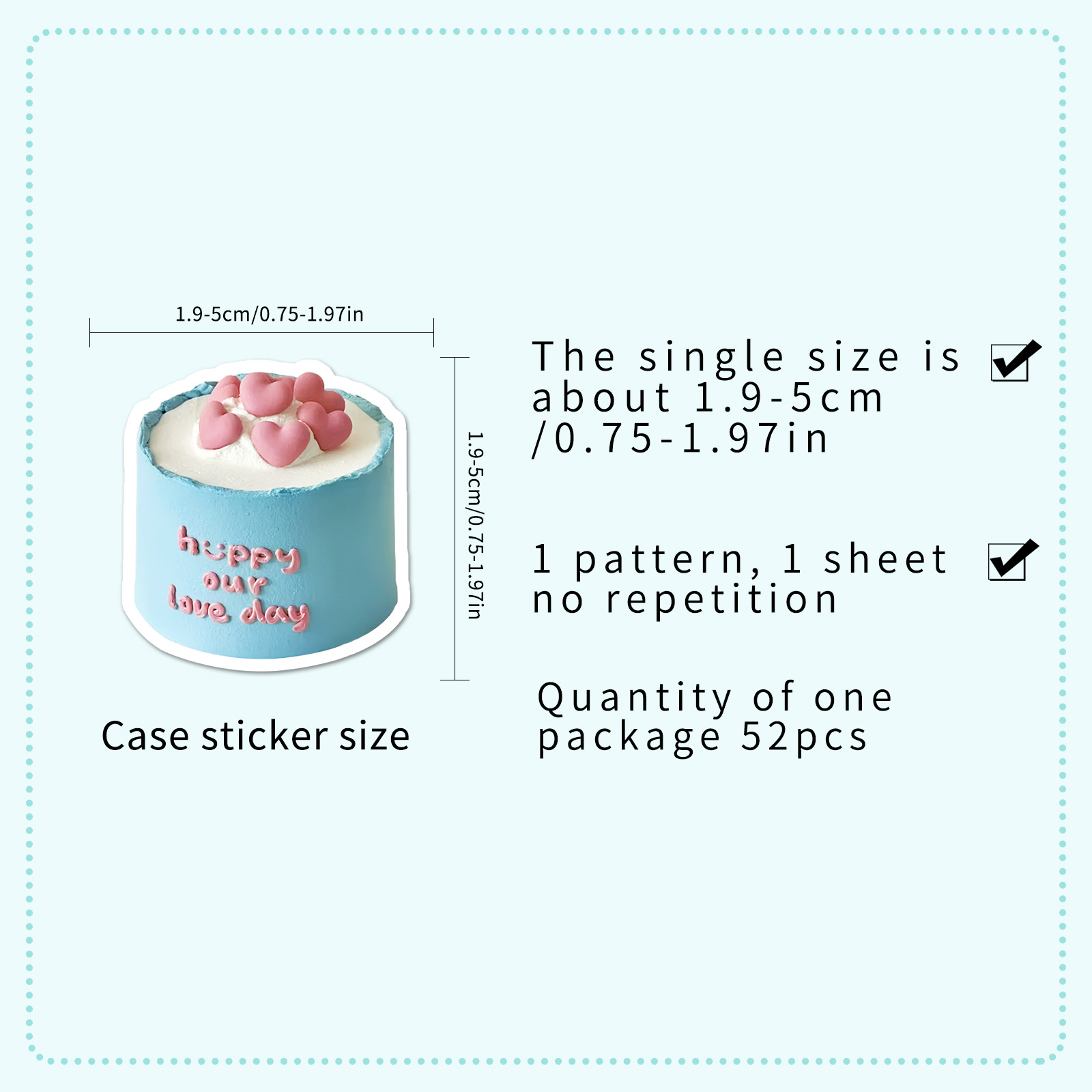 20g Weight 1 Set Pencil School Graduation PVC Self-adhesive Cute Stickers