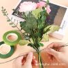 Green Flower Tef wire green wire flower pole and leaf stem green cloth paper bag flower handmade paper flower pole DIY handmade flowers