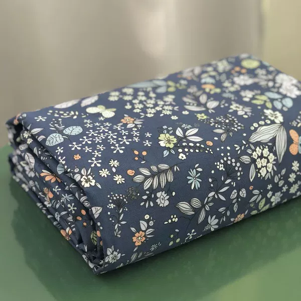 Navy blue small floral★
