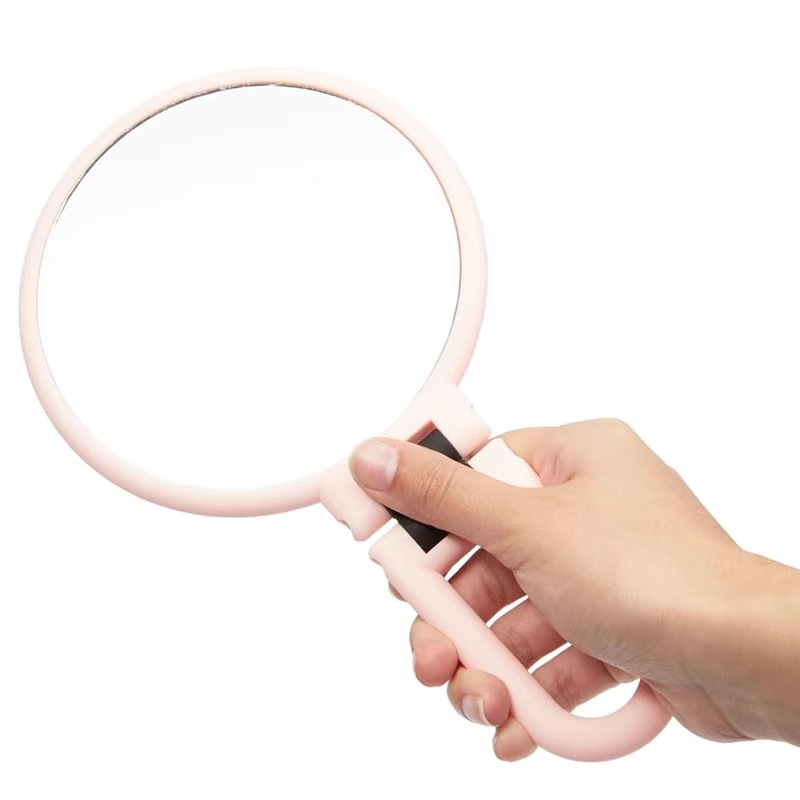 30X40X50X60X de alta definición de doble cara espejo de maquillaje de mano espejo para eliminar el acné