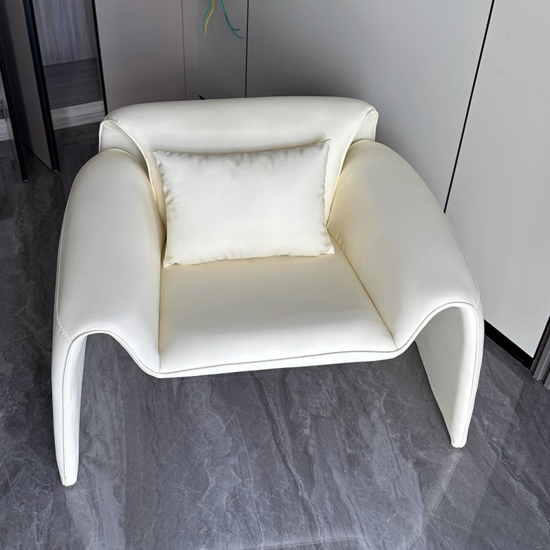 Кресло-диван Zuozuo Sofa молочная кожа