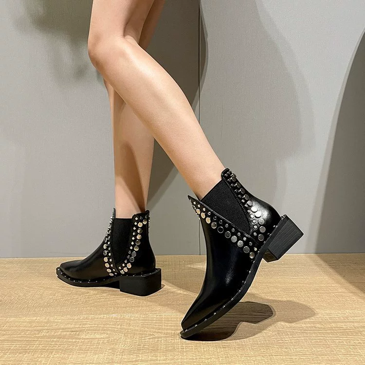 Demi-season low boots, ankle boots, chelsea, European style