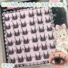 Free glue six rows of small thin slices of deer eyelashes