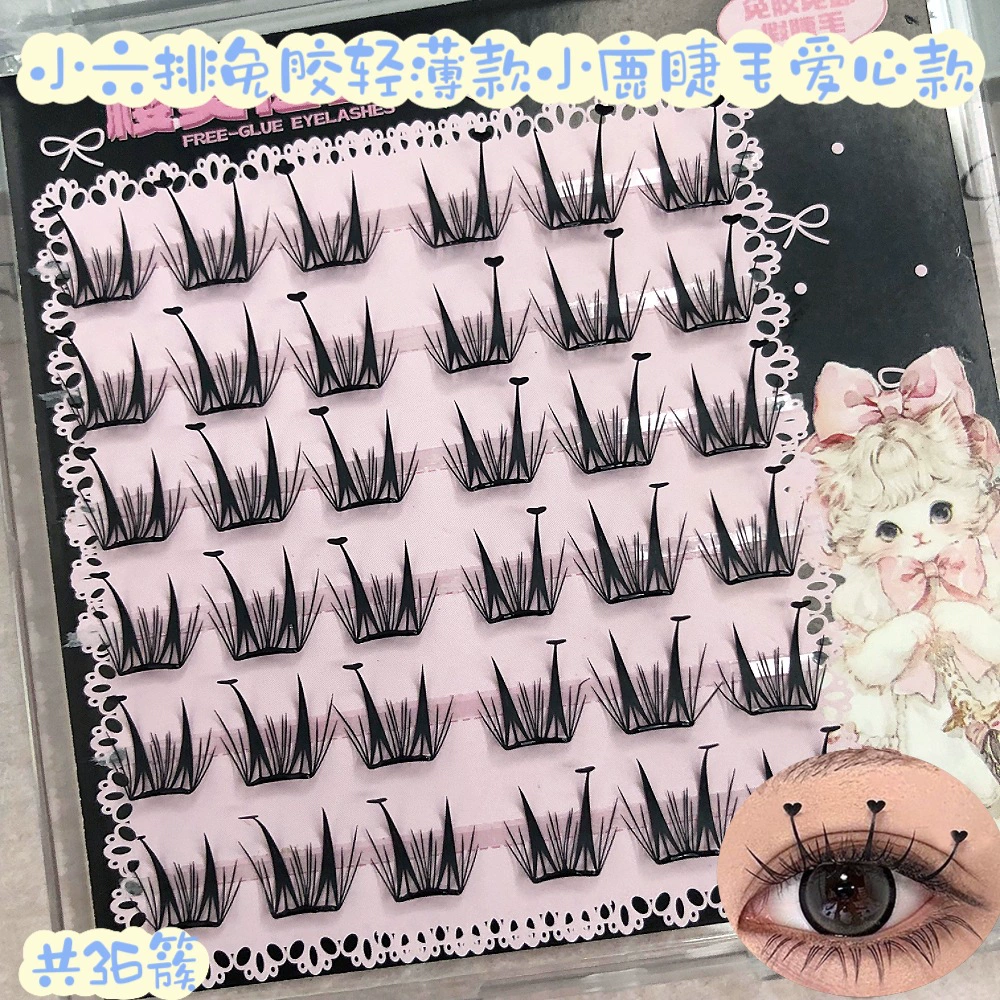 False Eyelashes, mixed capacious sets, custom European style, glue-free options
