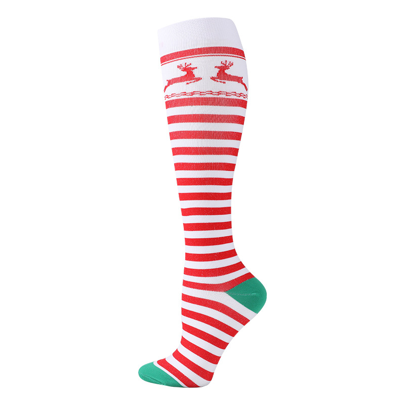 Cute Multicolor Stripe Nylon Rib-knit Over The Knee Socks 2 Pieces display picture 4