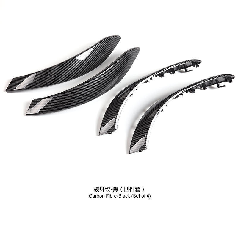 BMW Interior Door Handle Cover for BMW 3 Series 12-19 4 Series 3GT (Armrest, handle, handle) - carbon-fiber-patternblack-4pcs