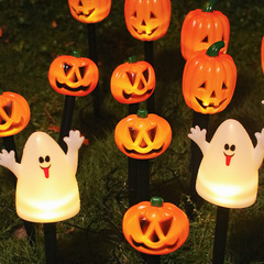 国境を越えた新製品ハロウィーン屋外庭園防水装飾灯列ledカボチャ幽霊太陽エネルギー地挿灯