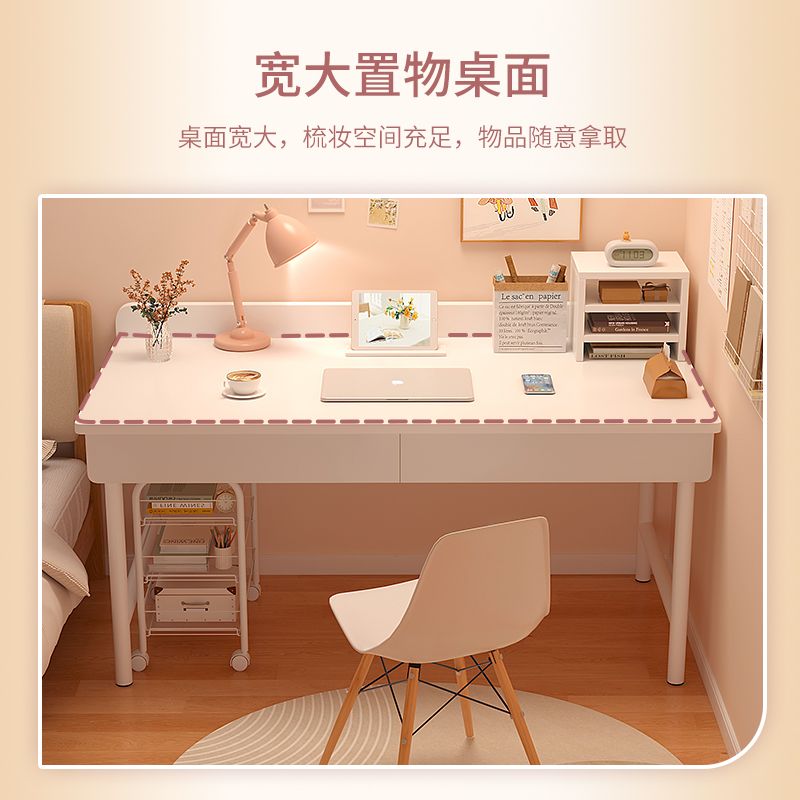 Escritorio de escritorio, escritorio de maquillaje de dormitorio, escritorio de computadora de escritorio simple con cajón, escritorio de estudio, escritorio de oficina