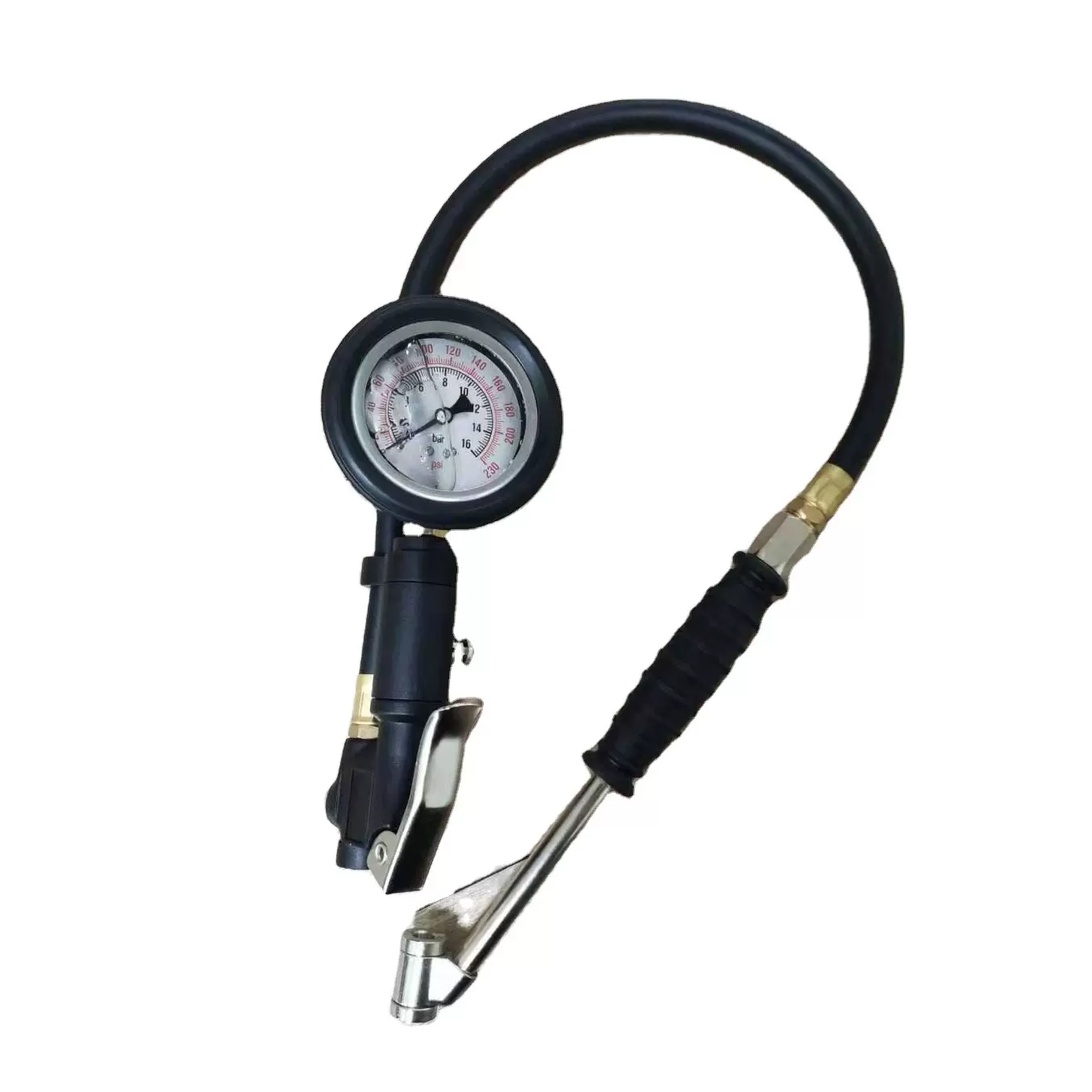 油浸防震指针轮胎充气表车辆工具胎压表打气表胎压表配备充气杆