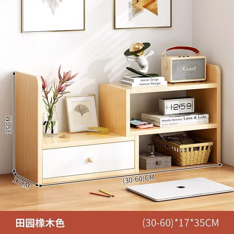 Escritorio de oficina estantería almacenamiento estante estudiante escritorio almacenamiento estante dormitorio escritorio simple multi-capa pequeña librería
