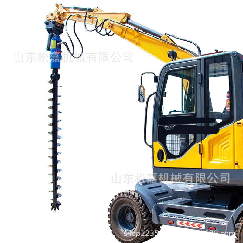 Máquina de perforación de pilotes en espiral de fundación multipropósito de perforación rotativa de poste de cable fotovoltaico para la mejora de la máquina de perforación de pilotes en espiral hidráulicos