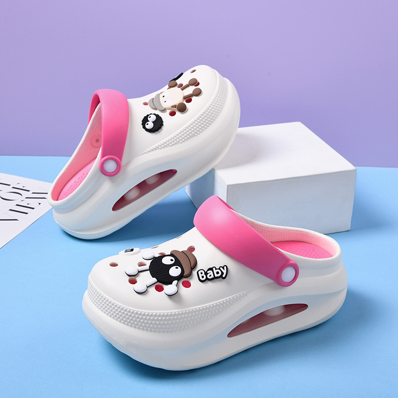 Cross-border 2025 zapatos con agujeros mujer cojín de aire hueco zapatillas Baotou zapatos de enfermera para mujer sandalias Baotou sandalias y zapatillas para mujer