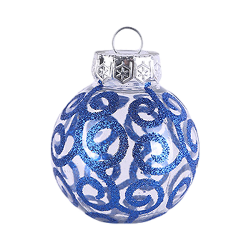 国境を越えた新しいクリスマスボール6cmクリスマスツリー装飾メッキプラスチックボール異形彩色クリスマスボールセットストラップ|undefined