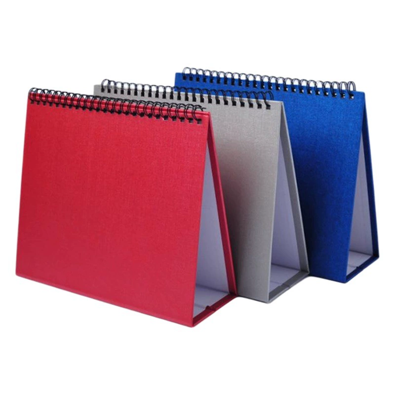 Оптовая продажа фабрики в наличии 8 дюймов 7 дюймов A5 Горизонтальная и вертикальная версия календарной доски из перламутровой бумаги треугольное основание полки 2024