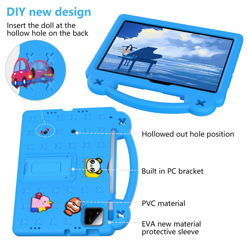 Suitable for Walmart Onn Pro 11 Leather Case 2024 Tablet Kidsren's Cartoon Anti-Fall Protective Case