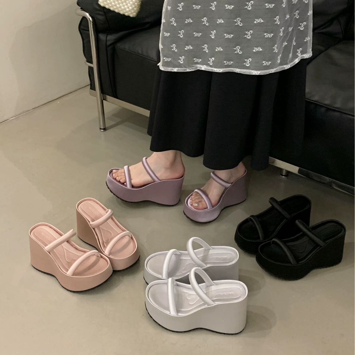 Французские феи толстые подошвы увеличены