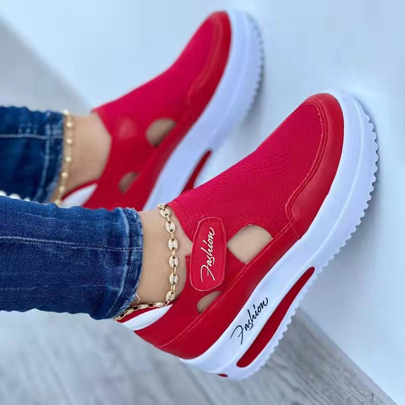 Cross-Border Large Size Casual Shoes for Women, New Spring and Summer Flat-Soled Fly-Knit Breathable Velcro Casual Mesh Shoes, Independent Site Cross-Border Large Size Casual Shoes for Women, New Spring and Summer Flat-Soled Fly-Knit Breathable Velcro Casual Mesh Shoes, Independent Site