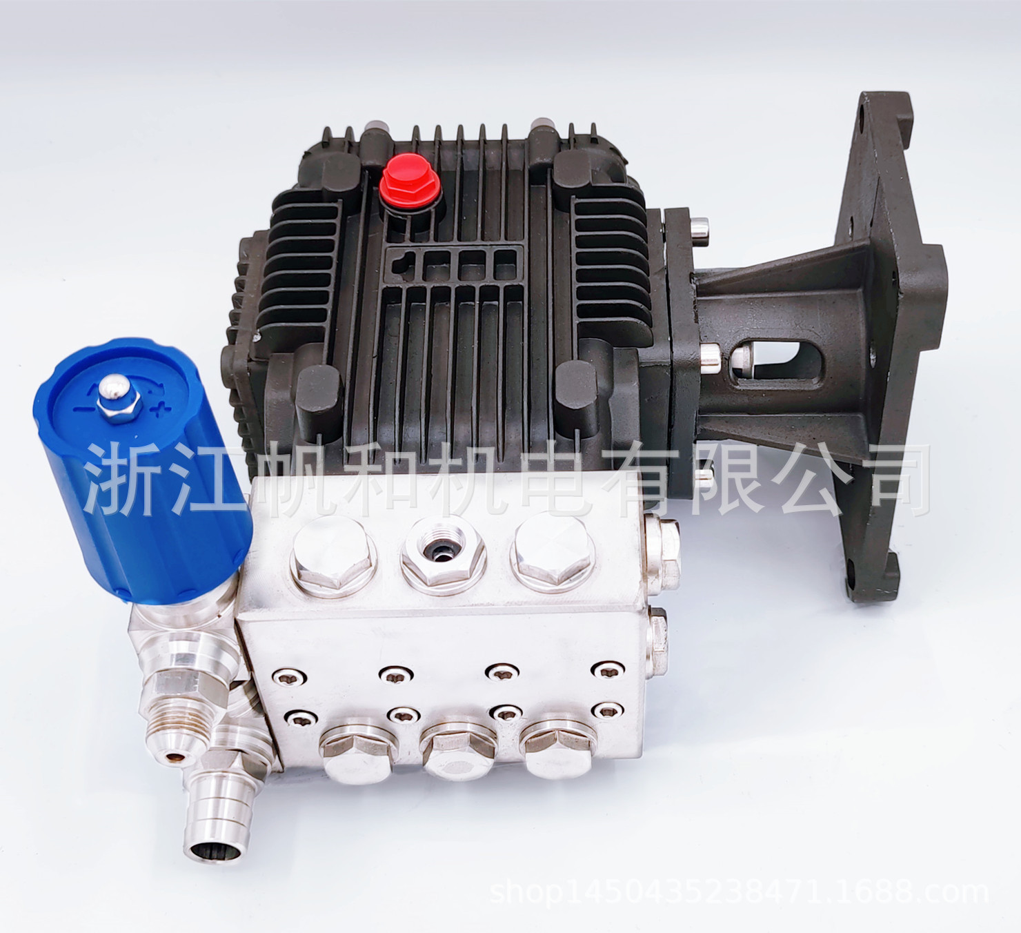 304不锈钢泵头高压清洗机热水泵耐高温强碱强酸泵头自吸陶瓷柱塞