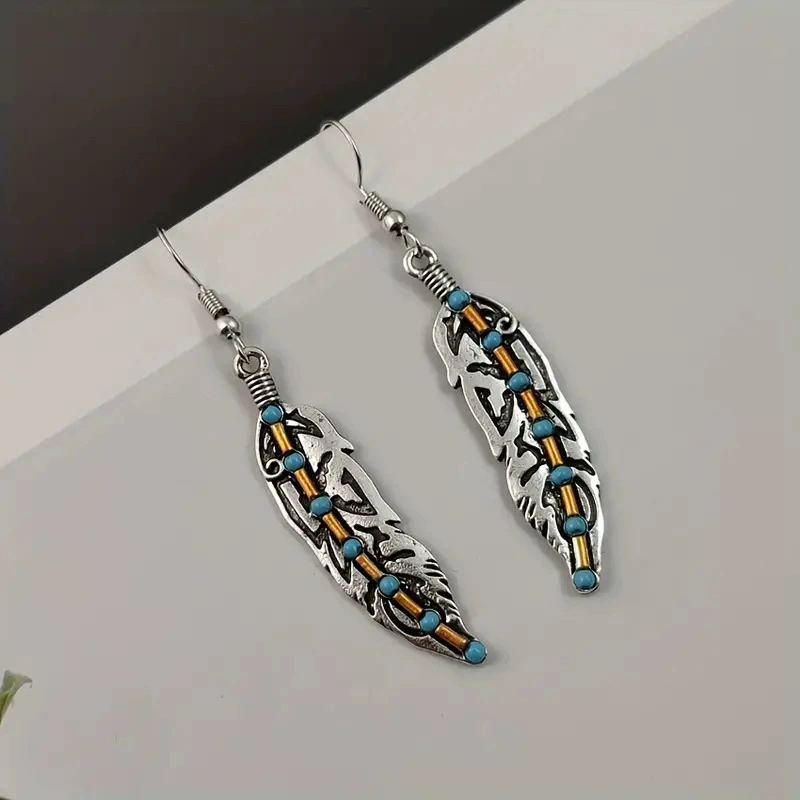 Модные бирюзовые серьги, ebay, (跨-border торговля), европейский стиль