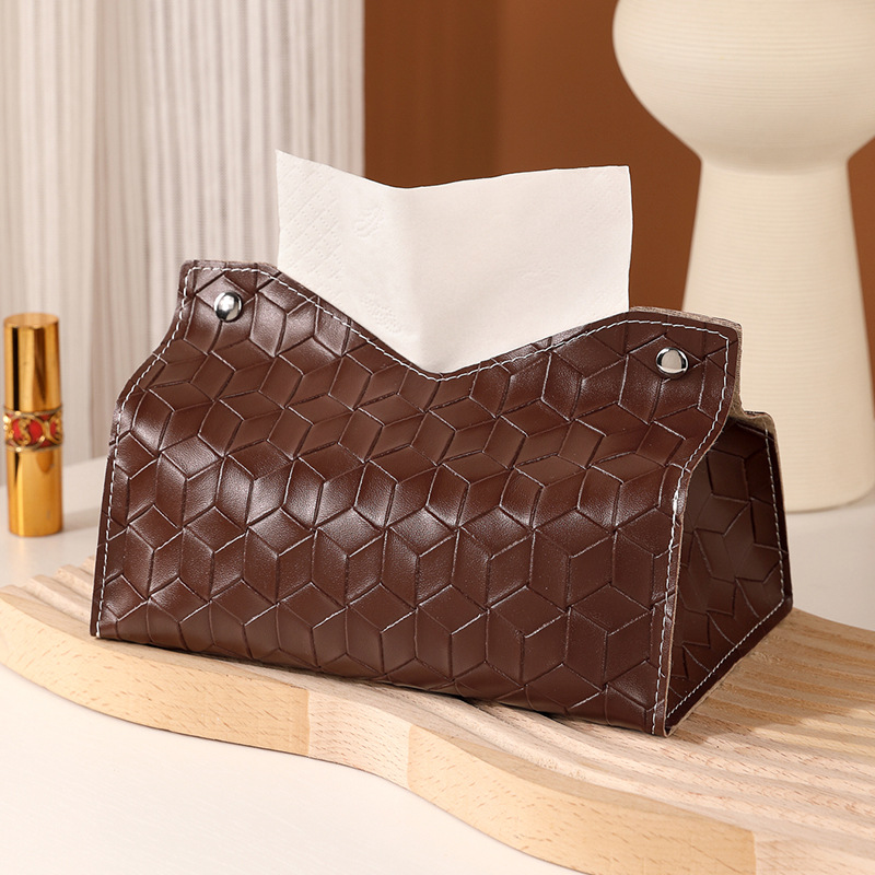 Caja de toallas de papel simple bolsa de toallas de sala de estar caja de extracción de lujo ligera coche pequeño viento fragante dormitorio escritorio sensación de alto nivel