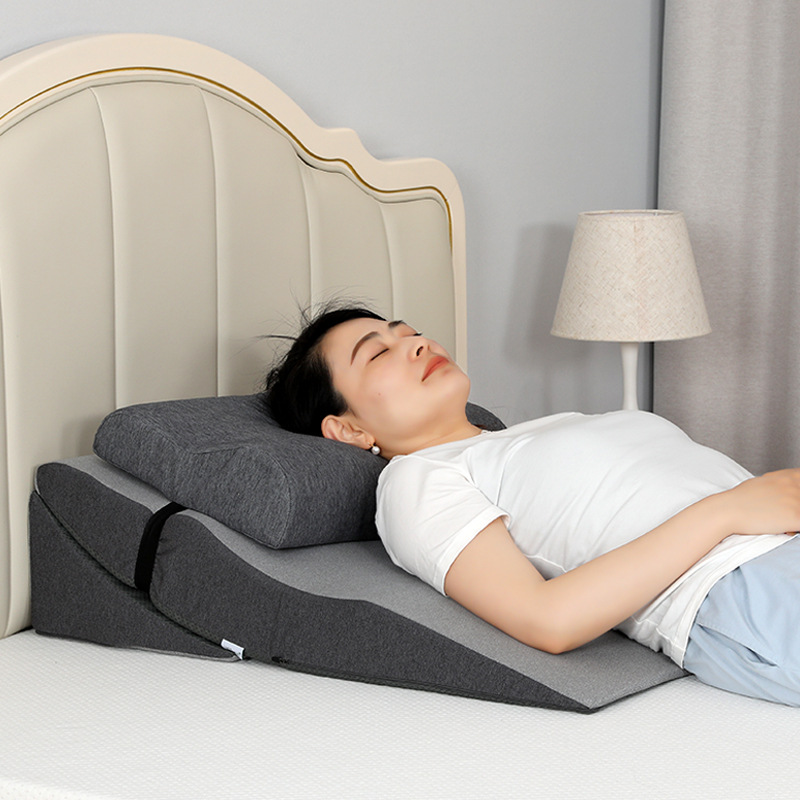 미끄럼 방지 조절식 쿠션 + 높고 낮은 베개로 편안한 잠자리