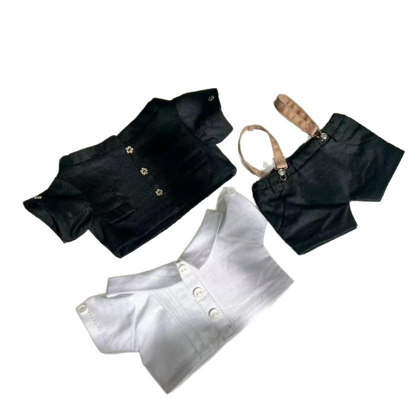 [En Stock al por mayor] 20cm no atributo en stock ropa de muñeca de algodón uniforme escolar traje guapo fresco 20cm ropa de muñeca