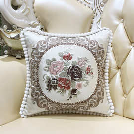 欧式沙发抱枕靠垫套奢华客厅北欧靠枕床头靠背大号护腰靠垫可拆洗