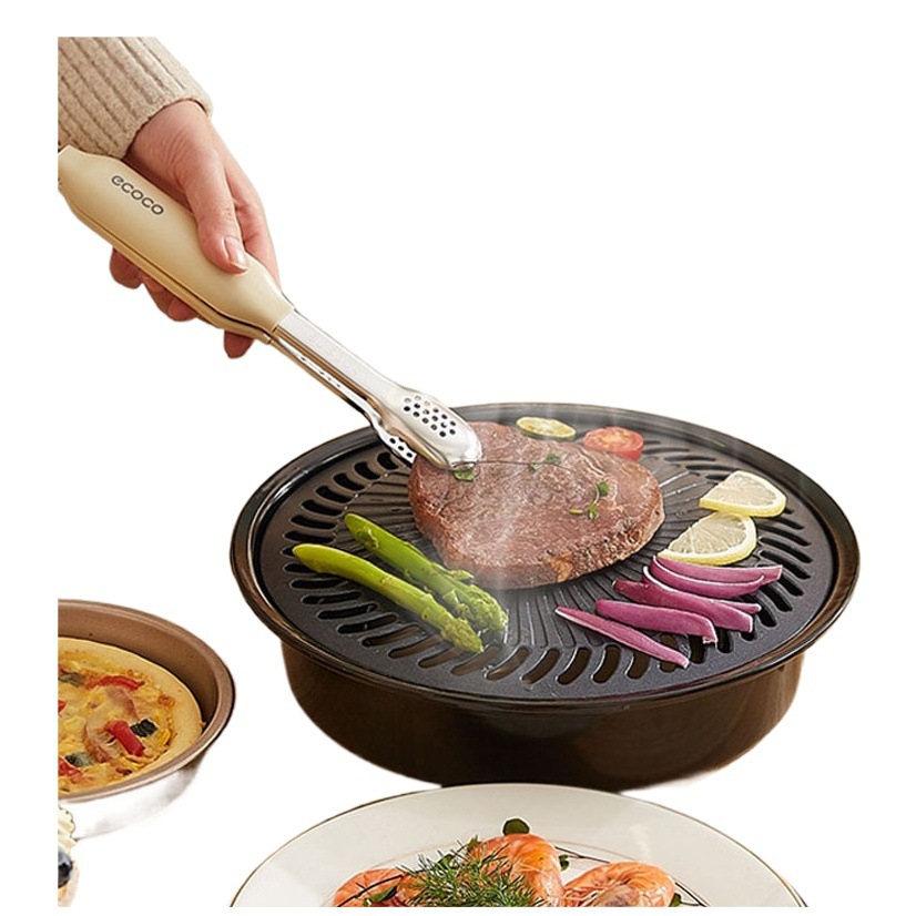 Clip de comida clip de comida de cocina filete frito clip de silicona de acero inoxidable especial herramienta de barbacoa clip de barbacoa antiquemaduras