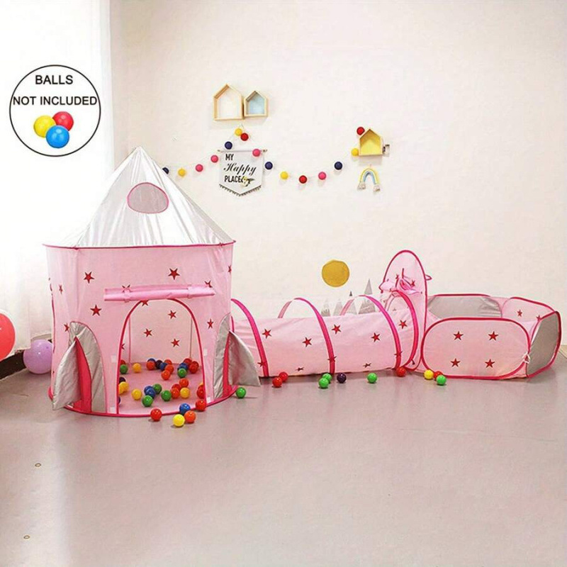 Accesorios de pozo de pelota transfronterizos para niños pequeños túnel de pelota para niñas pop-up