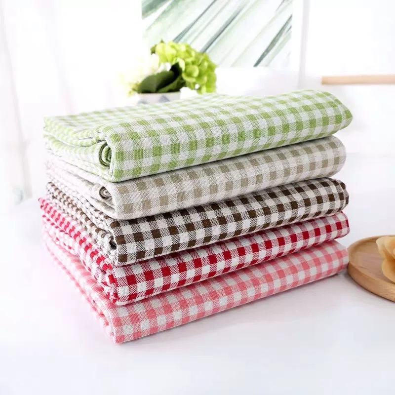 Хлопковая и льняная скатерть в скандинавском стиле, маленькая свежая клетчатая ткань в японском стиле, журнальный столик в интернет-стиле, учебный стол, прямоугольная скатерть