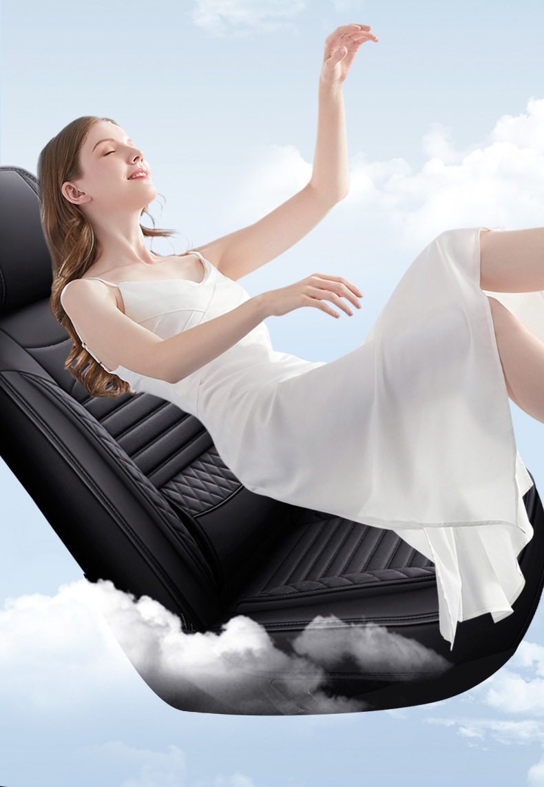 New Foreign Trade Full Leather Car Seat Cushions, Universal Seat Covers for All Seasons, Fully Enclosed Seat Covers, Comfortable and Breathable Seat Cushions Wholesale