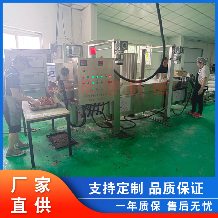鼎信 烧鸡油炸机 坚果全自动炸油炸线 不锈钢 面食油炸机膨化食品