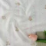 数码印花竖条可爱双层纱