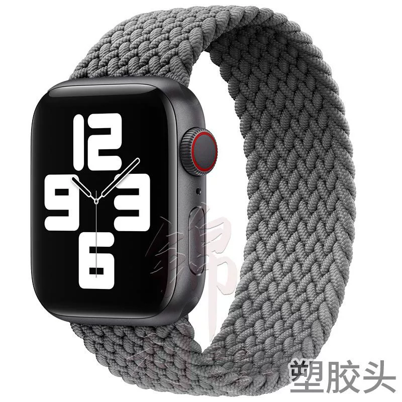 Ремешок для часов (Apple) нейлоновый тканый эластичный однослойный, 22 мм пластиковый разъем, длины 125–165 мм