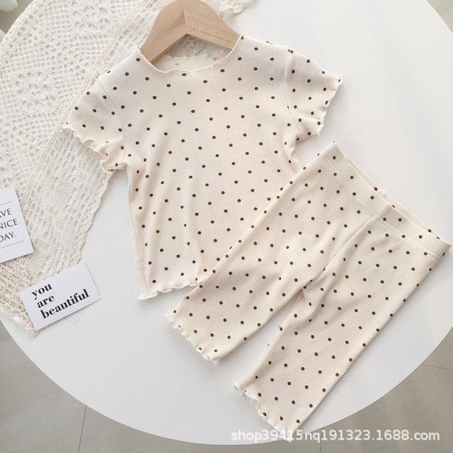 Children's set, summer pijama, T-shirt, with short sleeve 4